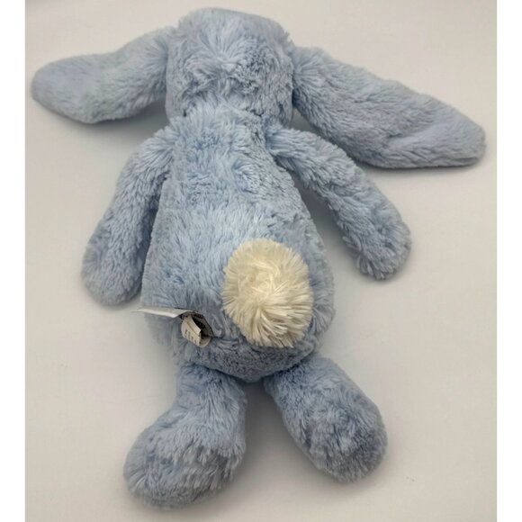 Jellycat Bashful Beau Blue Bunny Rattle Plush Stuffed Animal Med 12 in Retired - Picture 4 of 7
